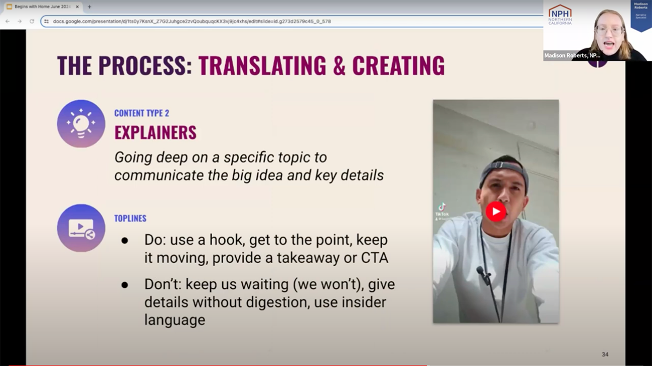 Webinar screenshot